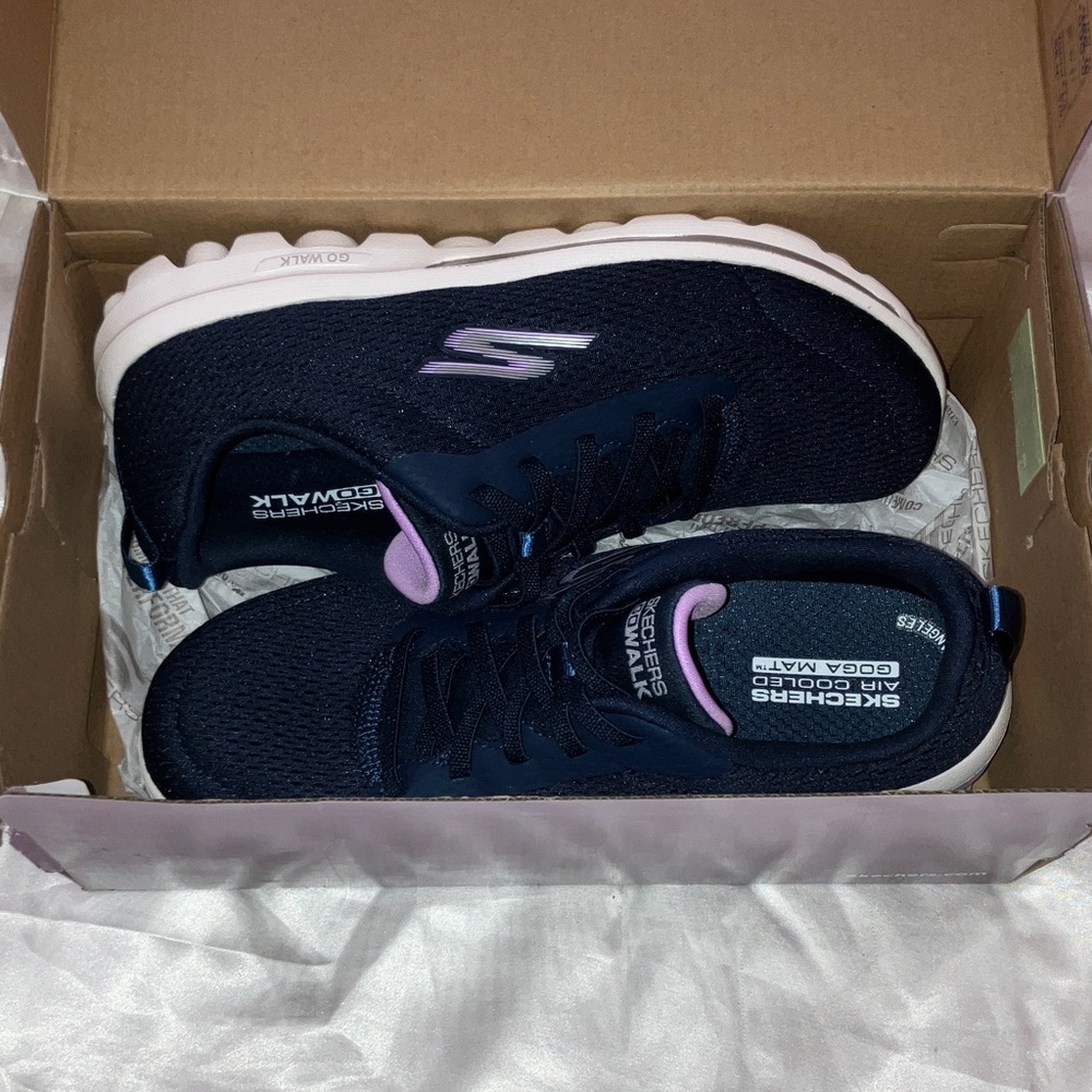 Skechers Navy and Purple Women's Sneakers